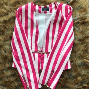 Women’s striped blazer jacket L